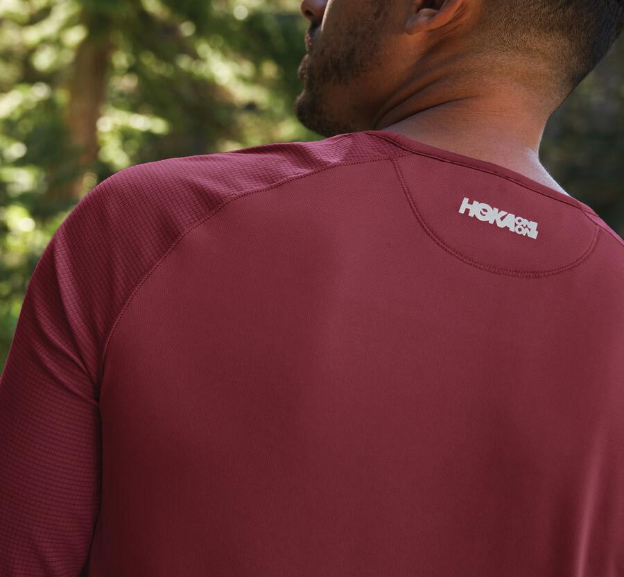 Hoka One One Performance Lång Sleeve Top Herr - Bröst - HALYF-5734